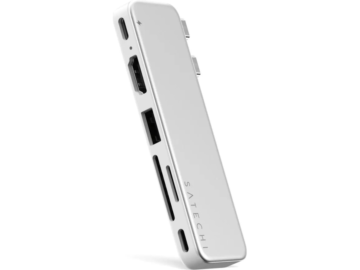 Satechi USB-C Snap Hub för MacBook Neo (silver) Dockningsstation och USB-hub