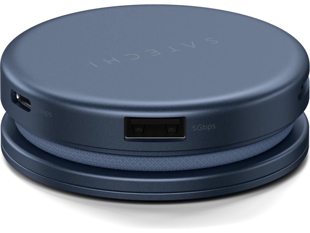 Satechi OntheGo 5-i-1 Multiport Adapter (indigo) Dockningsstation och USB-hub