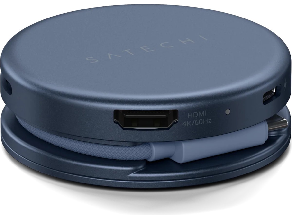 Satechi OntheGo 5-i-1 Multiport Adapter (indigo) Dockningsstation och USB-hub