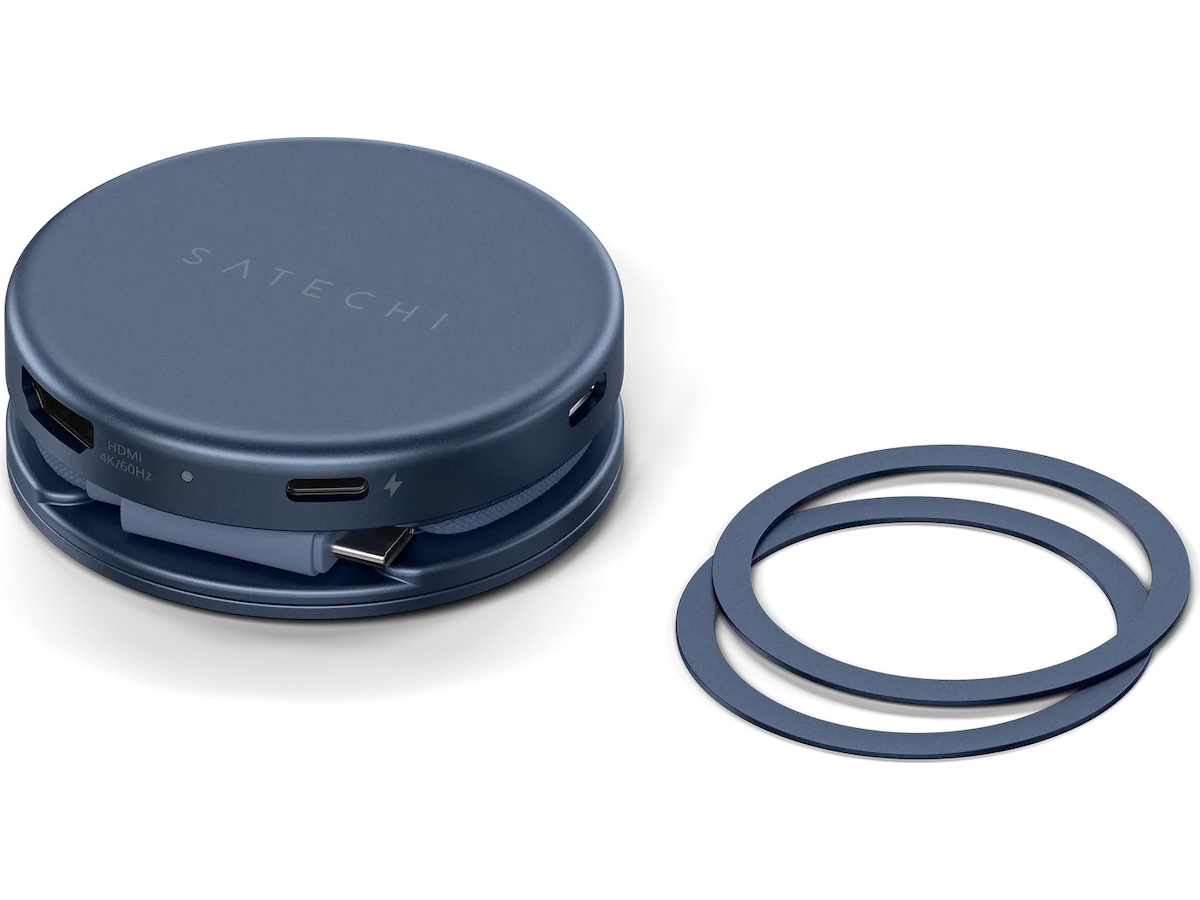 Satechi OntheGo 5-i-1 Multiport Adapter (indigo) Dockningsstation och USB-hub