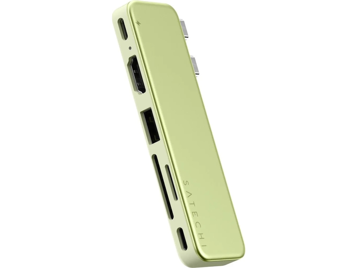 Satechi USB-C Snap Hub för MacBook Neo (citrus) Dockningsstation och USB-hub