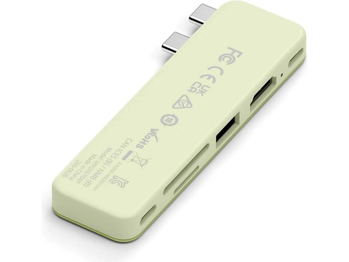 Satechi USB-C Snap Hub för MacBook Neo (citrus) Dockningsstation och USB-hub