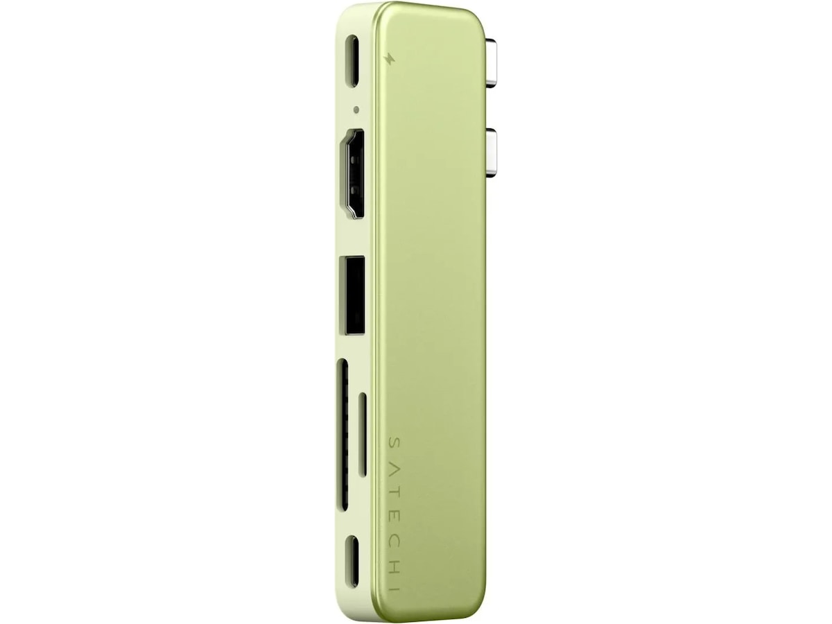 Satechi USB-C Snap Hub för MacBook Neo (citrus) Dockningsstation och USB-hub