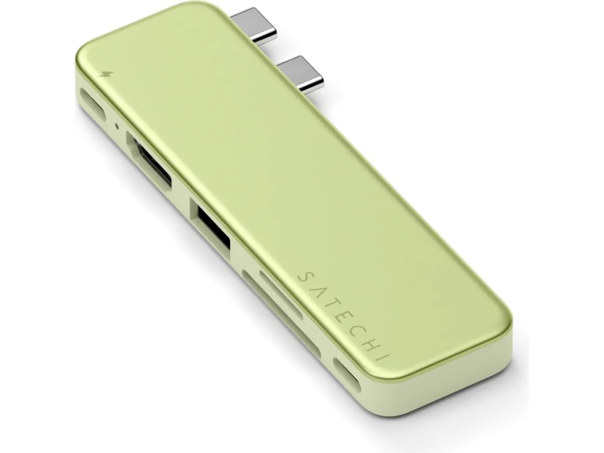Satechi USB-C Snap Hub för MacBook Neo (citrus) Dockningsstation och USB-hub