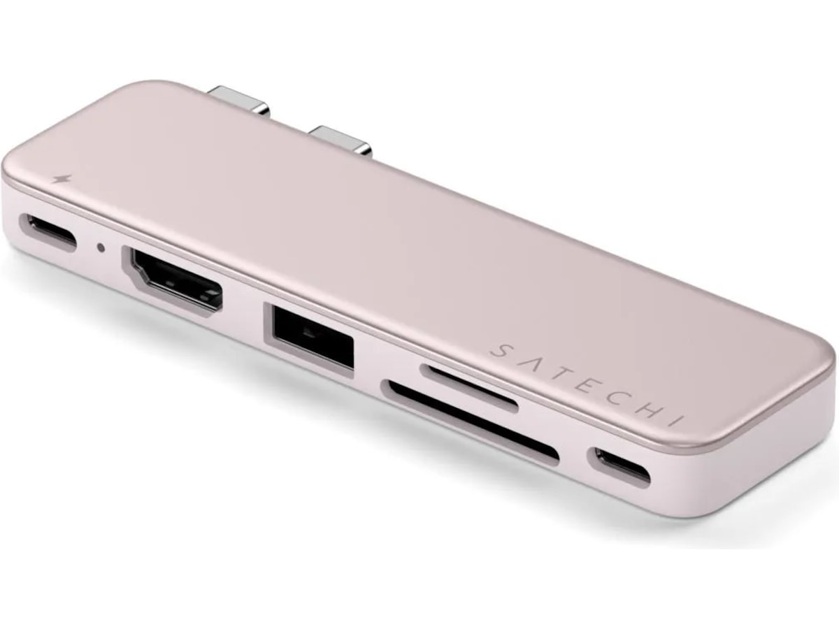 Satechi USB-C Snap Hub för MacBook Neo (rouge) Dockningsstation och USB-hub