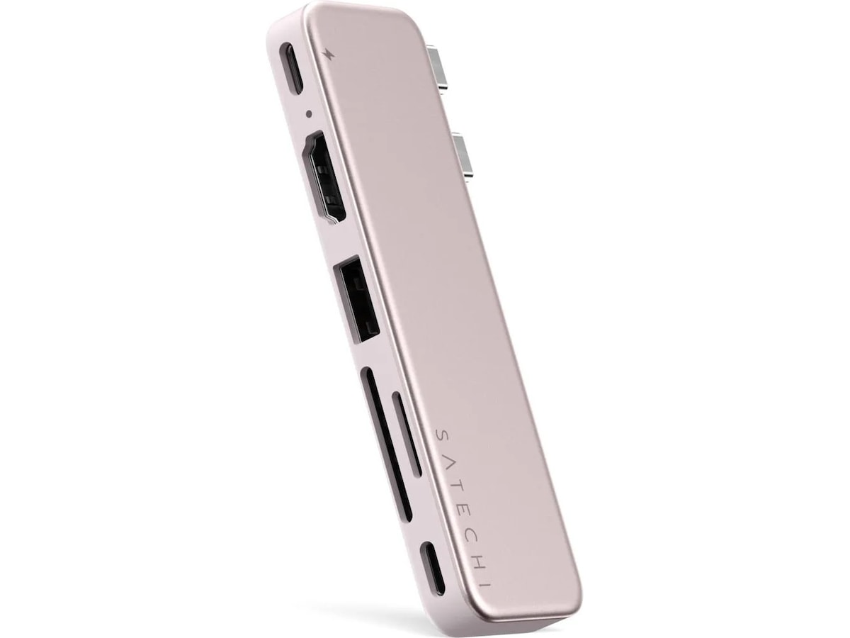 Satechi USB-C Snap Hub för MacBook Neo (rouge) Dockningsstation och USB-hub