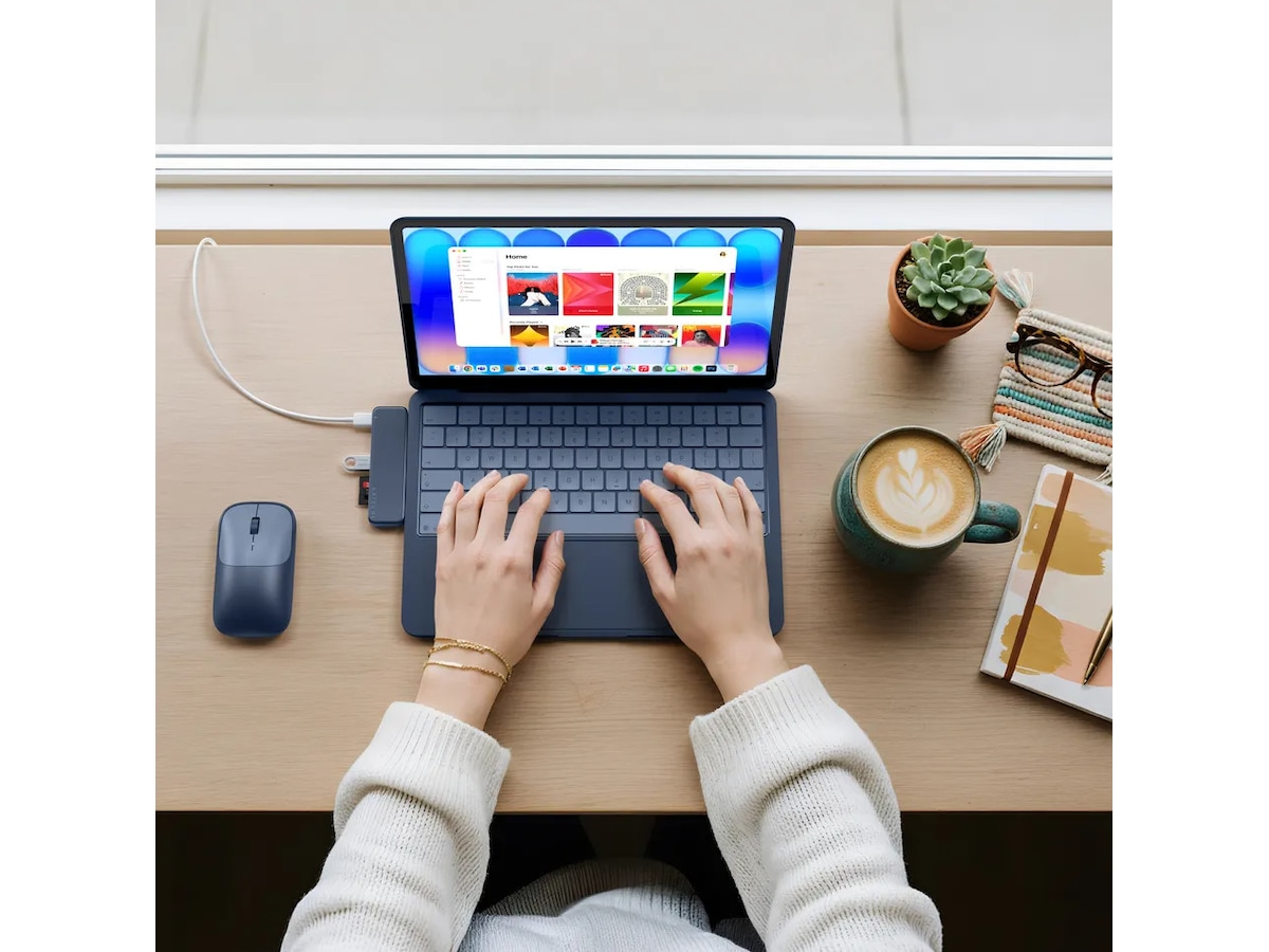 Satechi USB-C Snap Hub för MacBook Neo (indigo) Dockningsstation och USB-hub