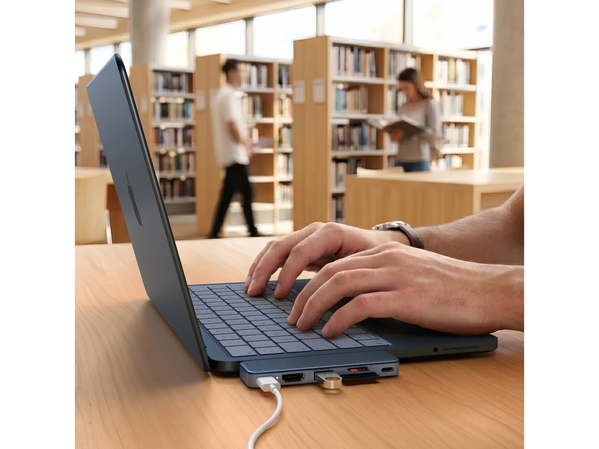 Satechi USB-C Snap Hub för MacBook Neo (indigo) Dockningsstation och USB-hub