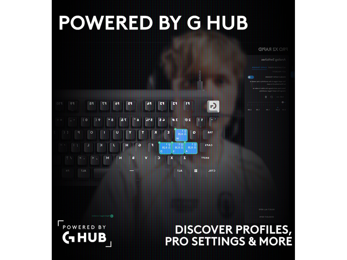 Logitech PRO X2 RAPID tangentbord (vit) Gamingtangentbord