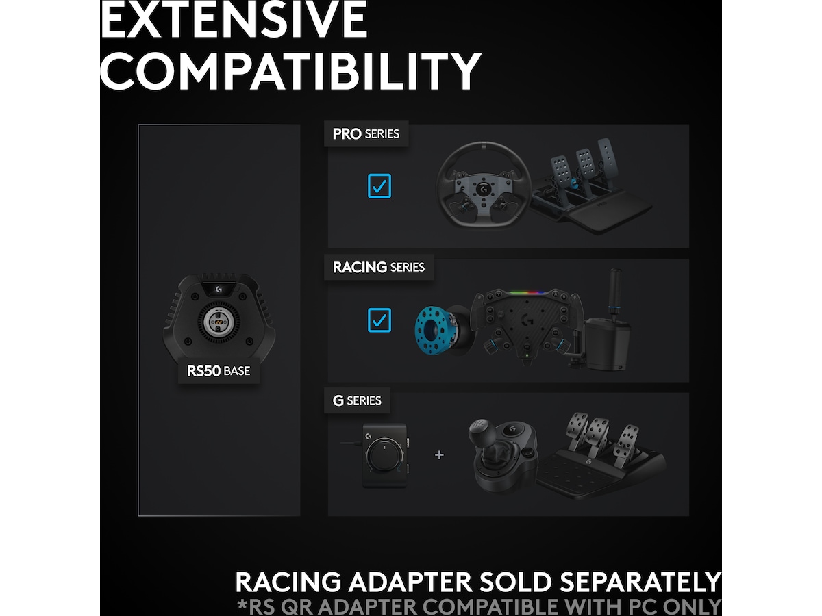 Logitech RS50 System Ratt och pedaler
