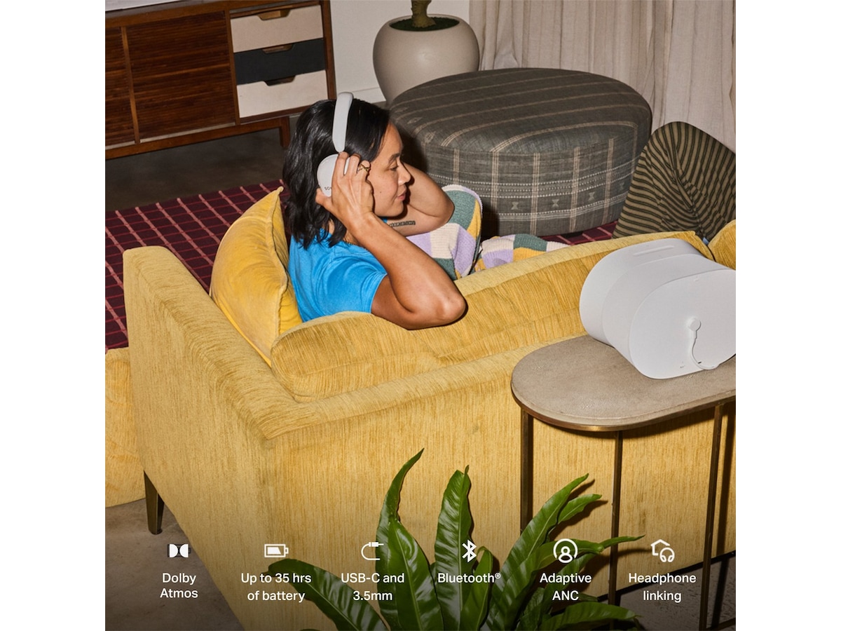 Sonos Ace Ultra trådlösa hörlurar (vit) Hörlurar