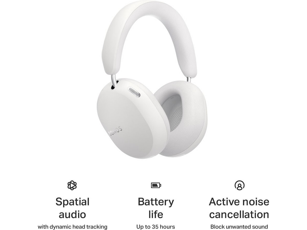 Sonos Ace Ultra trådlösa hörlurar (vit) Hörlurar