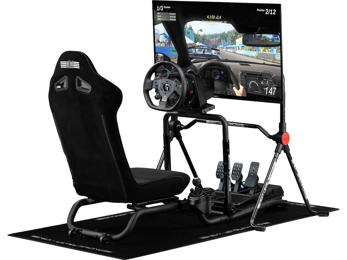 NL Racing RC Hopfällbar Simulator Cockpit Ratt och pedaler