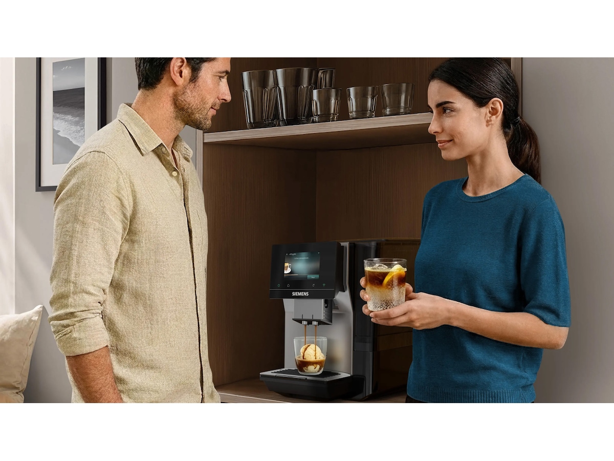 Siemens EQ700 iAroma Helautomatisk kaffemaskin Inox (silver metallic) Espressomaskiner