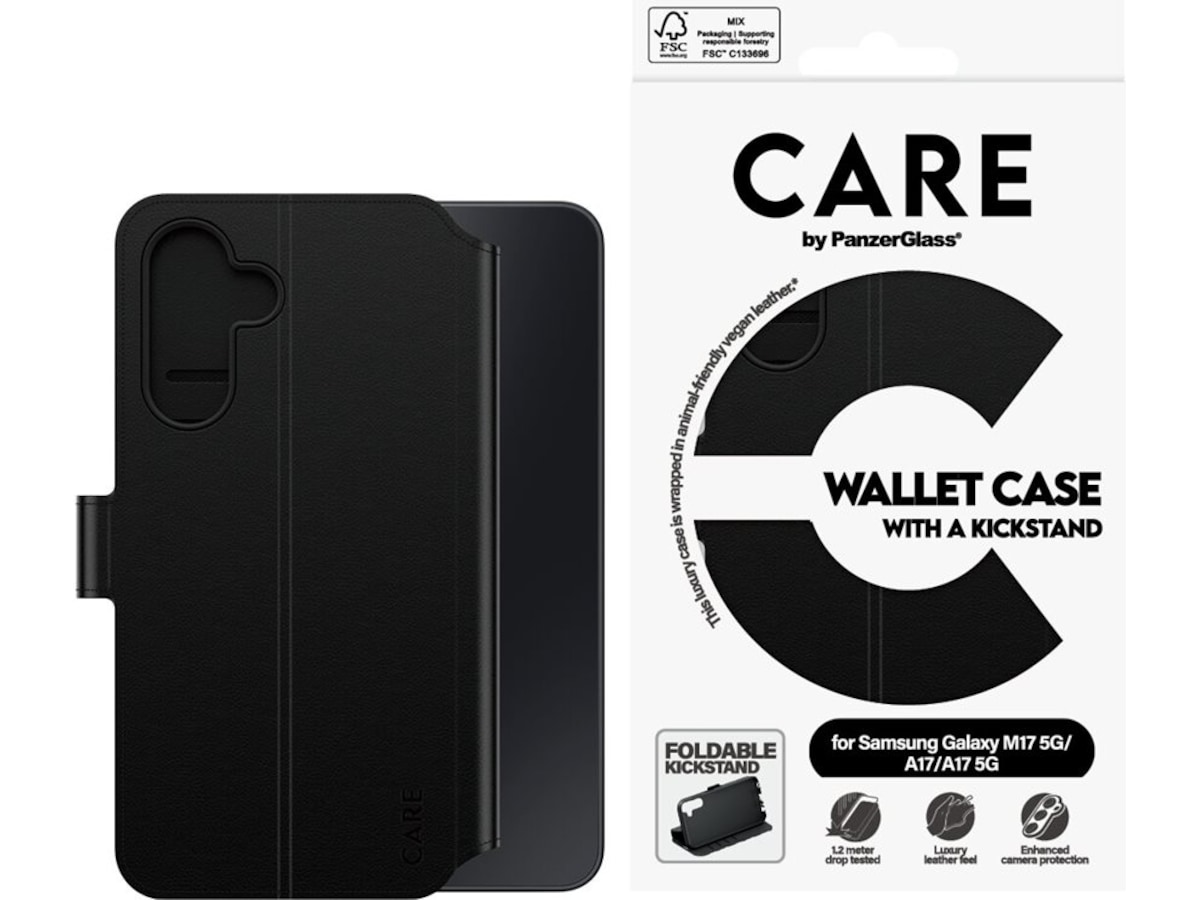 PanzerGlass CARE Galaxy A18/A17 Plånboksfodral (svart) Mobilskal
