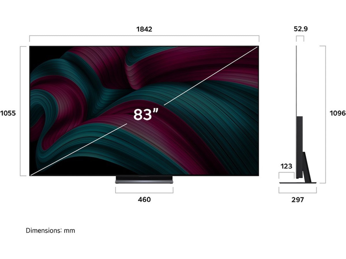 LG 83" C5 AI 4K OLED Smart TV (2025) + soundbar Över 80 tums TV