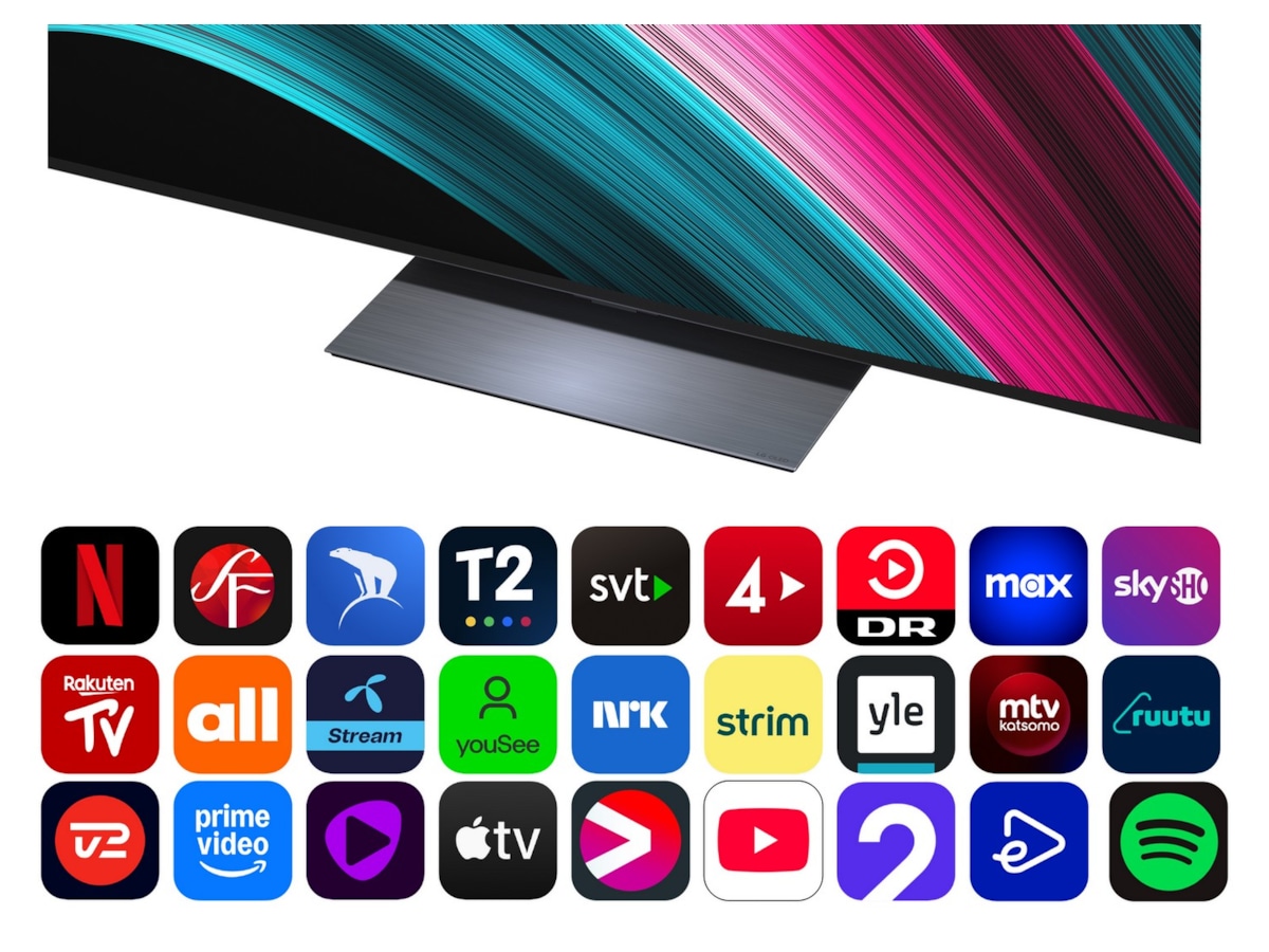 LG 83" C5 AI 4K OLED Smart TV (2025) + soundbar Över 80 tums TV