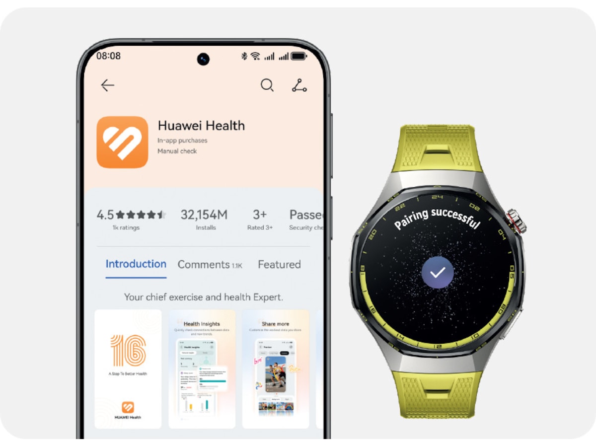 Huawei Watch GT7 Pro 46 mm (Yellow) Smartwatches