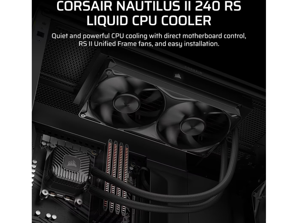 Corsair NAUTILUS II 240 RS Kylare (svart) CPU - Vattenkylning