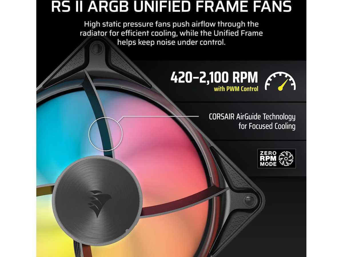 Corsair NAUTILUS II 360 RS ARGB Kylare (svart) CPU - Vattenkylning