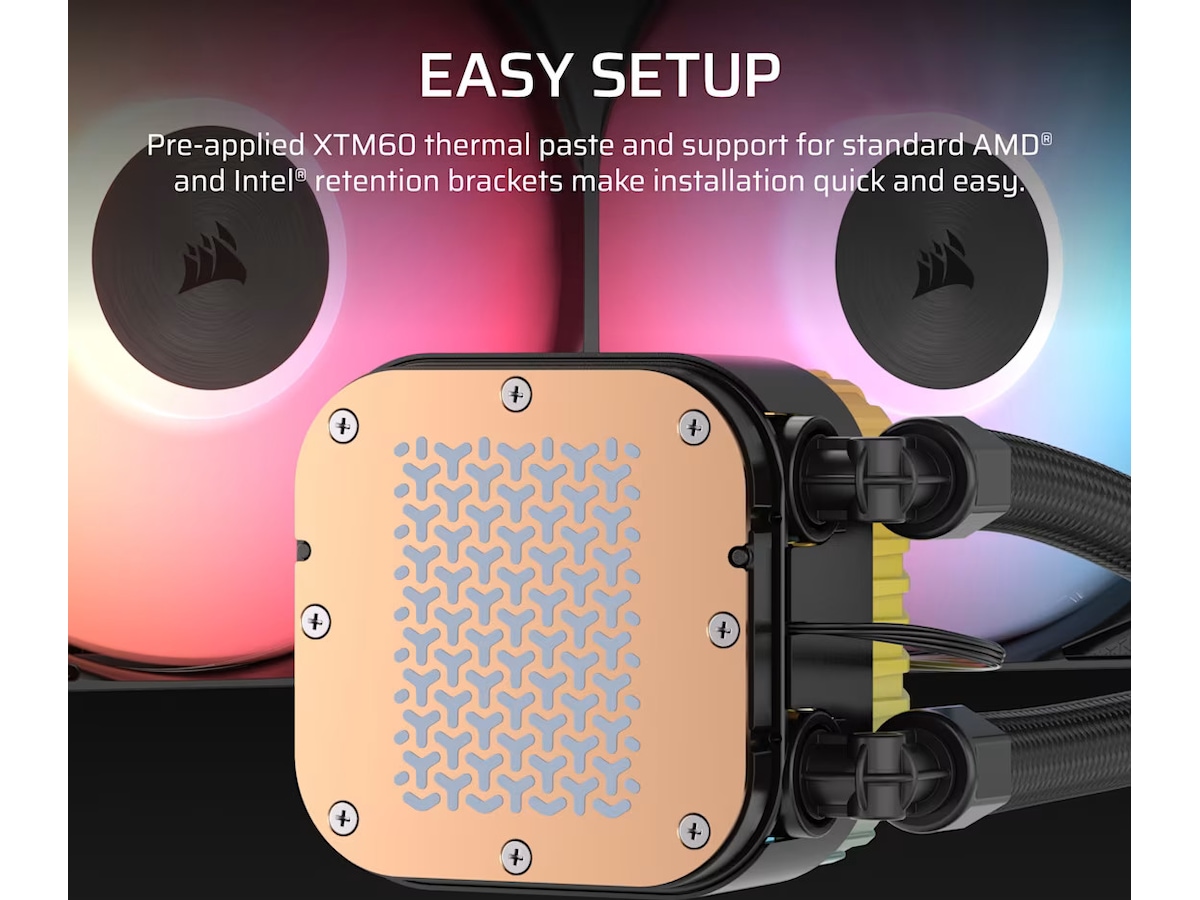 Corsair NAUTILUS II 360 RS ARGB Kylare (svart) CPU - Vattenkylning