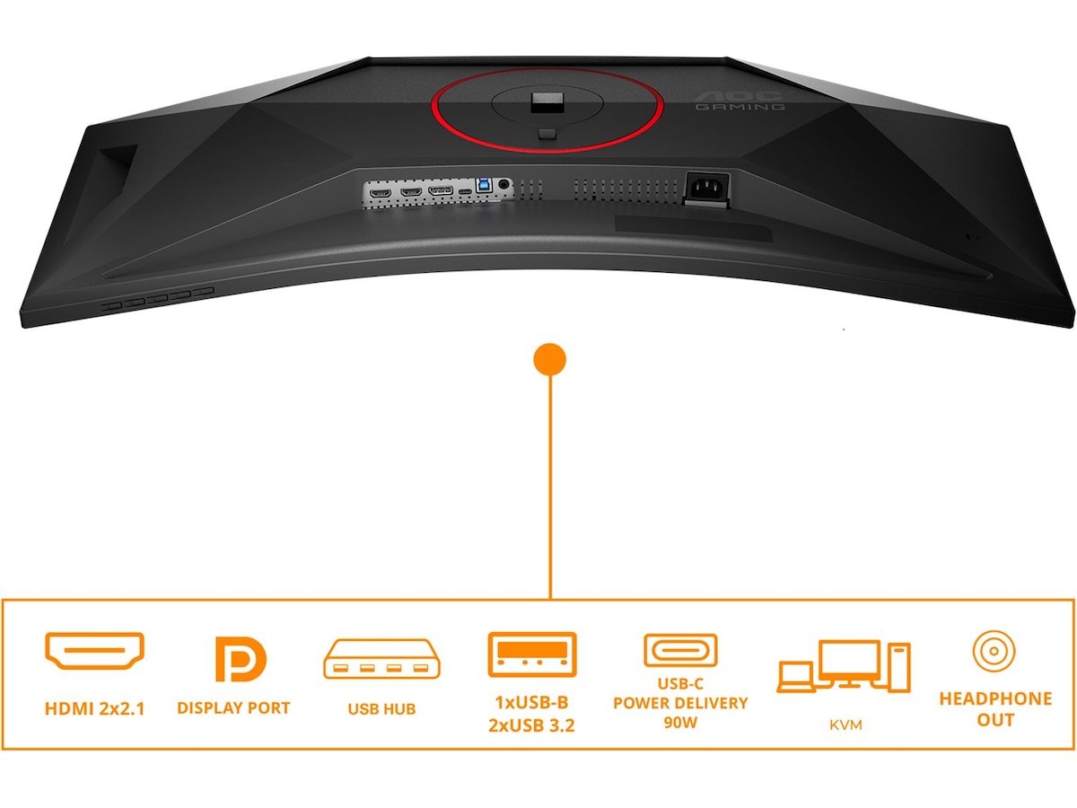 AOC 34" curved gamingskärm CU34G4ZCA Gamingskärmar