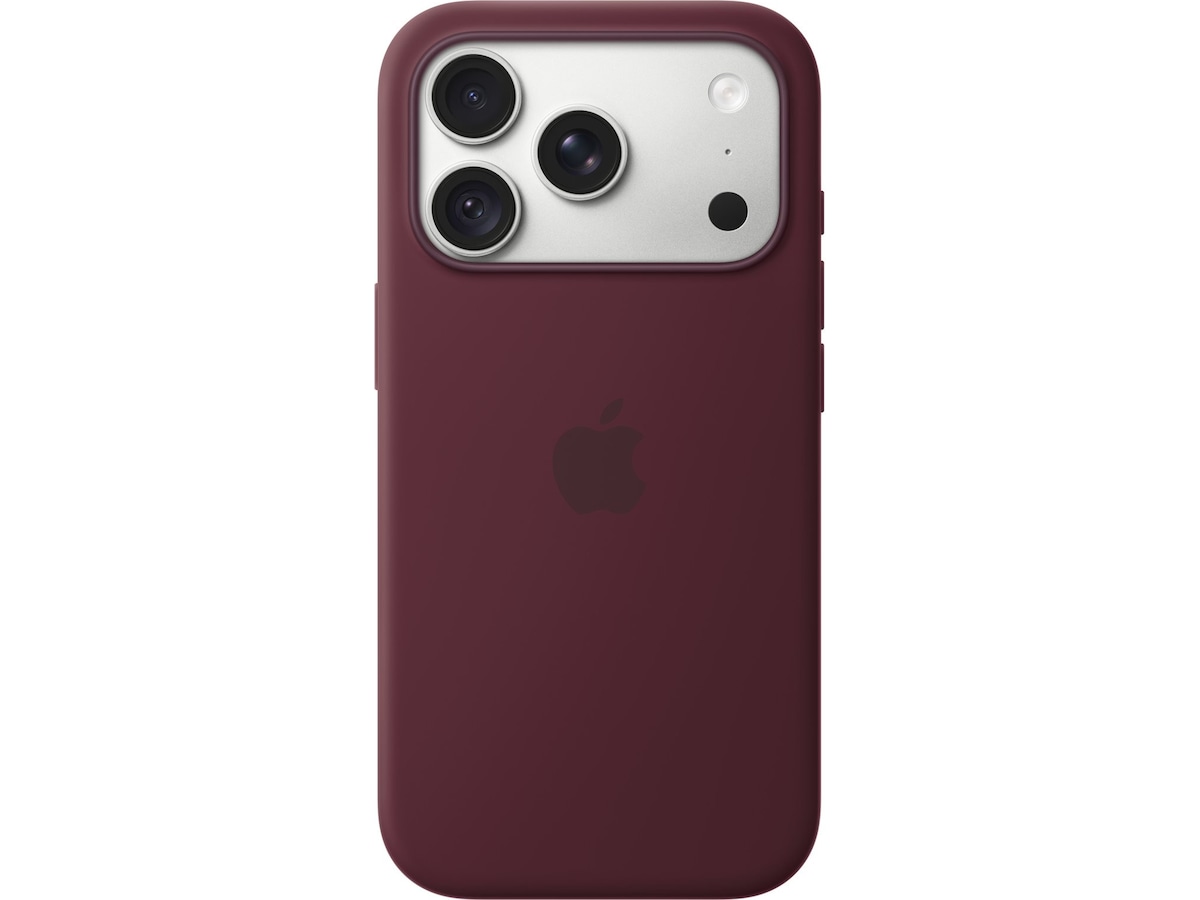 Apple iPhone 18 Pro silikonfodral (burgundy) Mobilskal