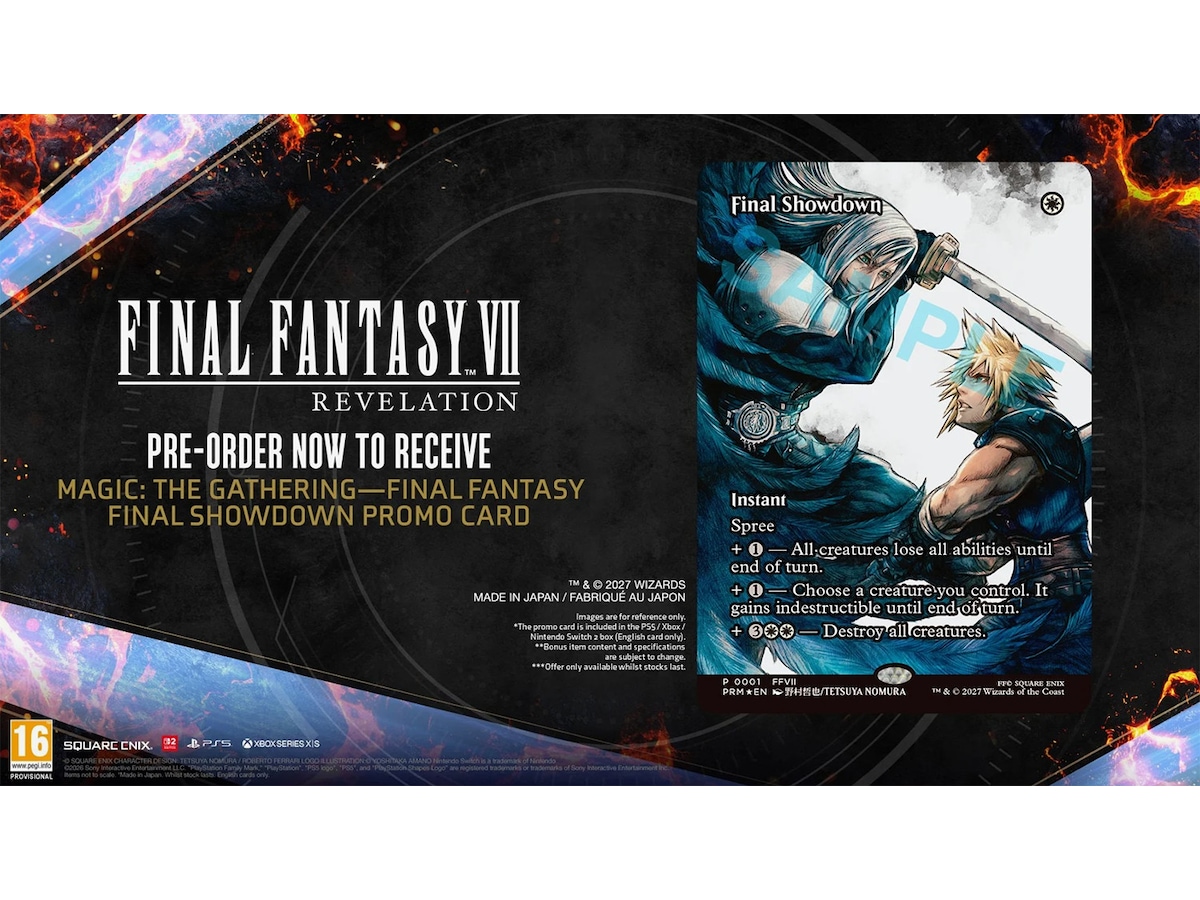 Final Fantasy VII Revelation Magic Edition Switch 2 Spill till Nintendo Switch 2