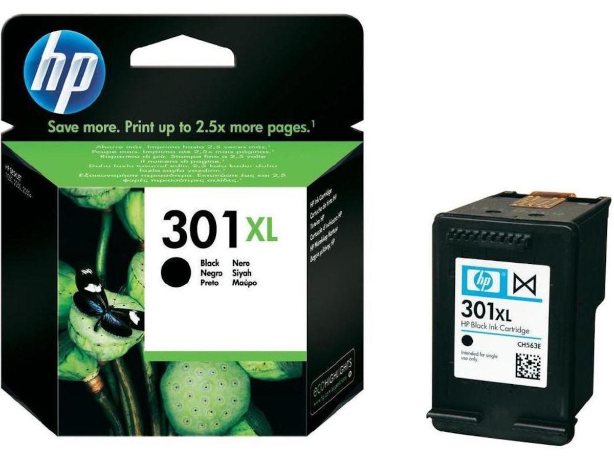 HP Bläck 301XL Svart Bläckpatron