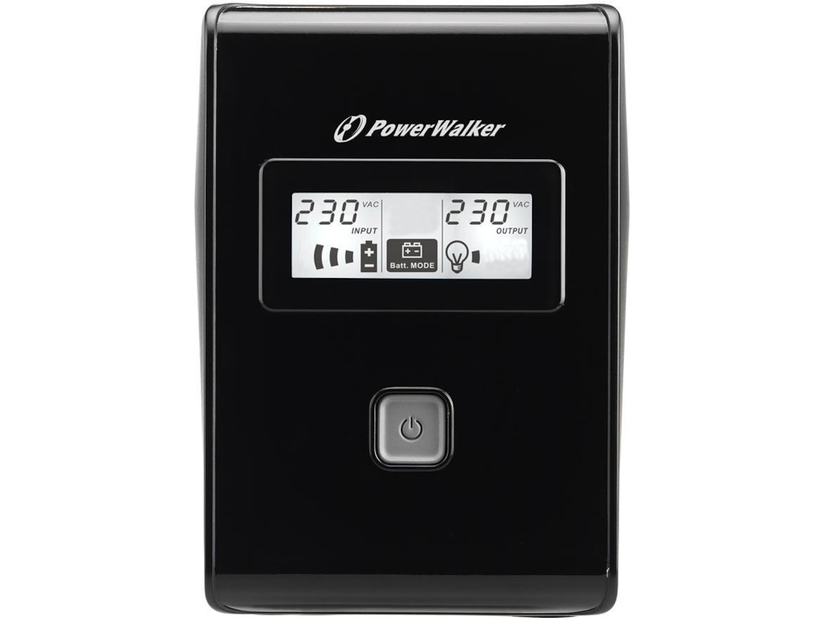 BlueWalker PW UPS VI 850 LCD Schuko UPS och UPS-batteri