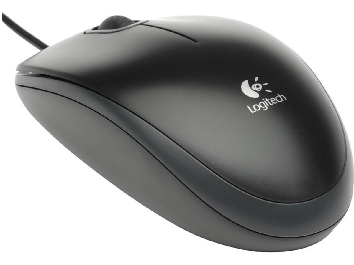 Logitech B100 Optical USB Mouse Black Mus