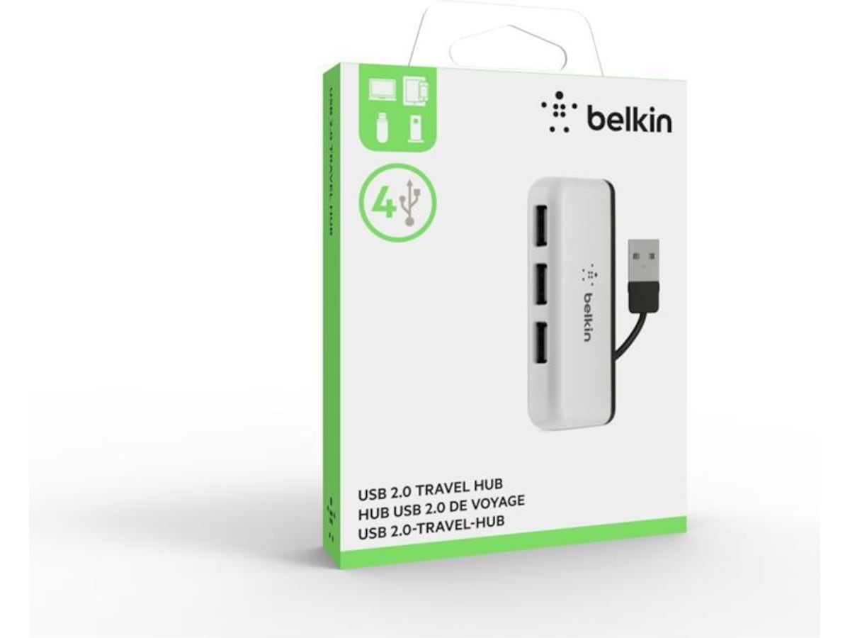 Belkin 4 port Travel-HUB Dockningsstation och USB-hub