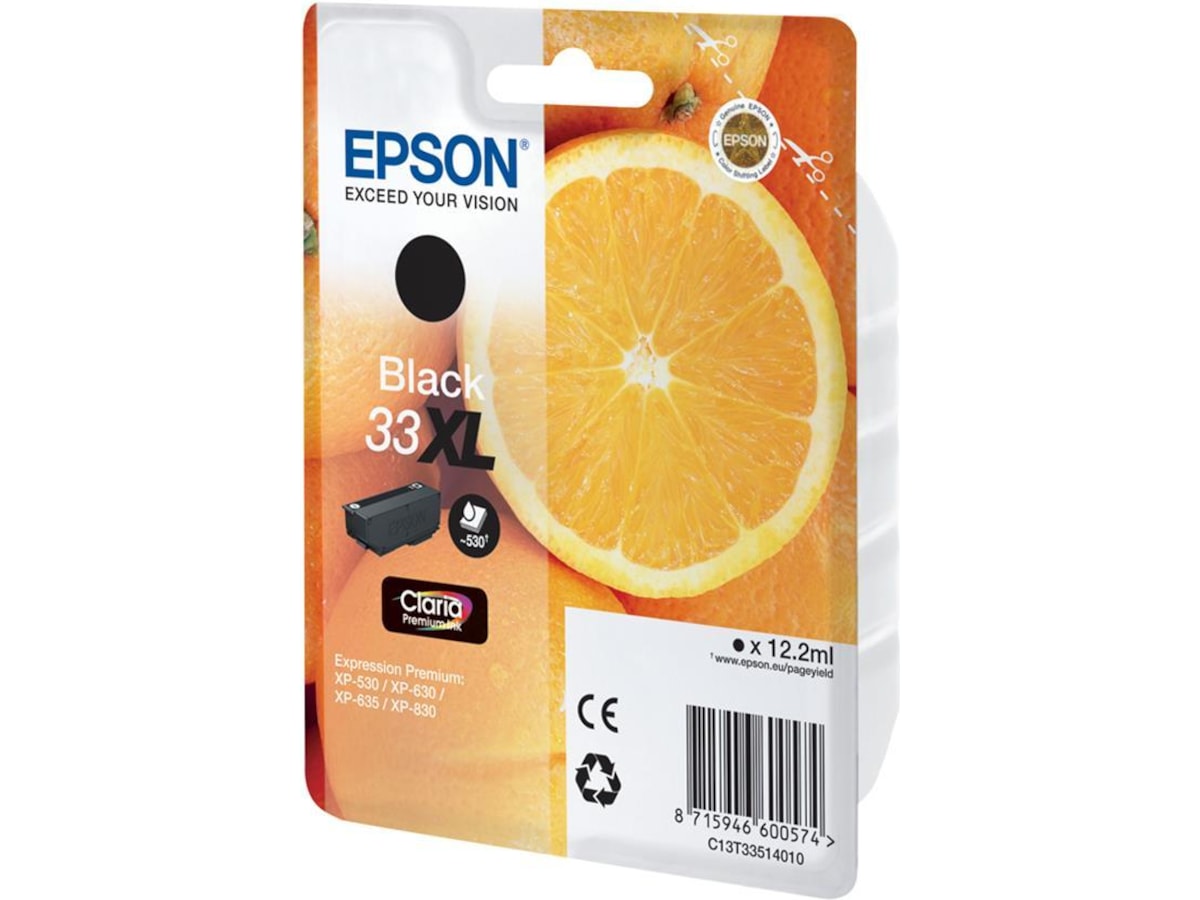 Epson Bläck 33XL Svart Bläckpatron