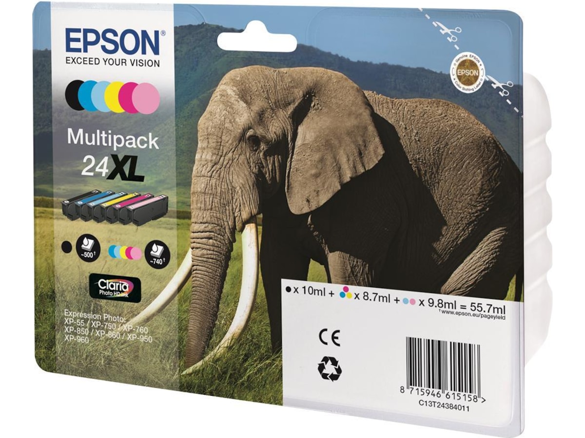 Epson Bläck 24XL Multipack 6-pack Bläckpatron