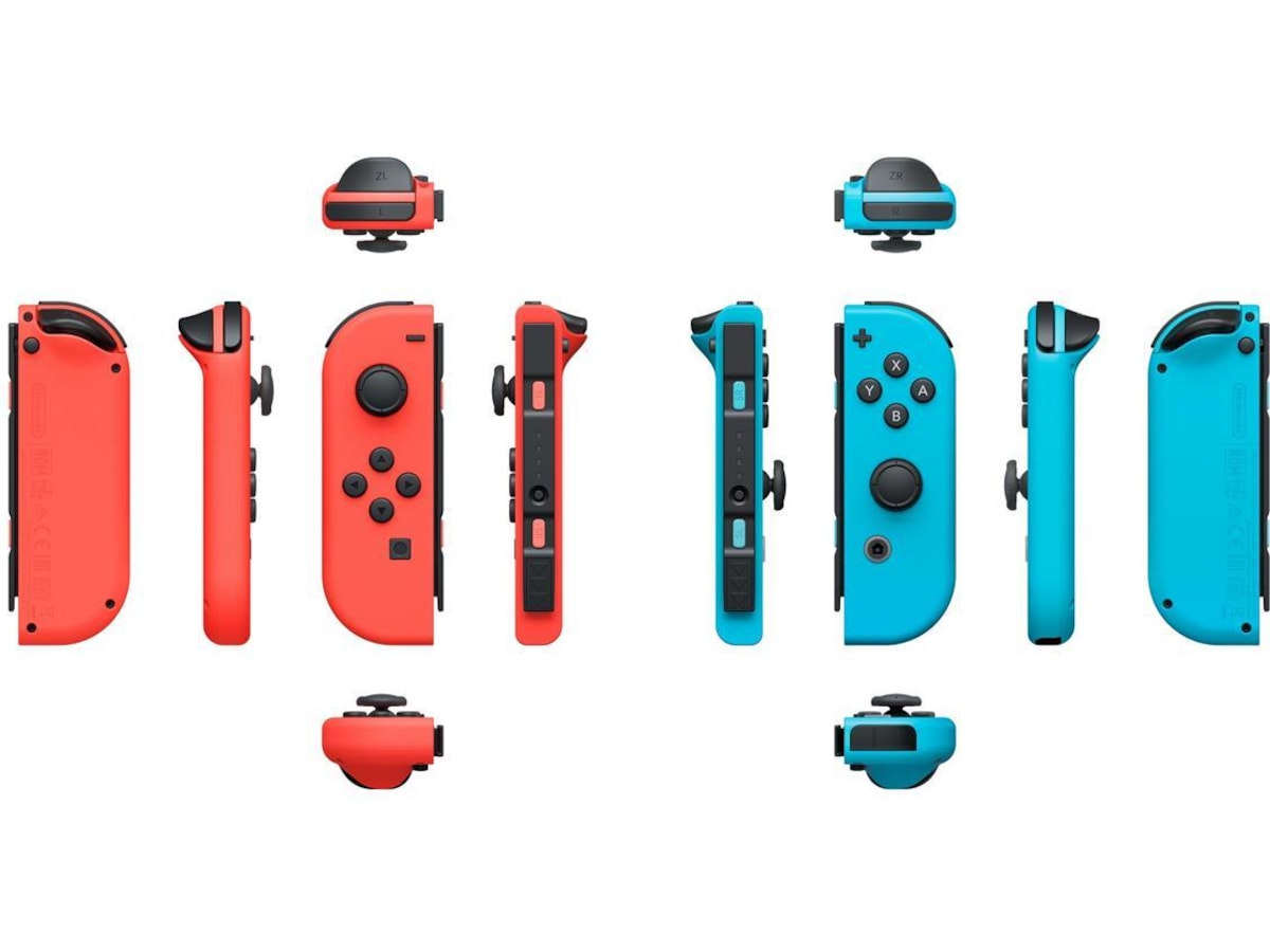 Nintendo Switch Joy-Con (Neon Red/Neon Blue) Tillbehör till spelkonsoler