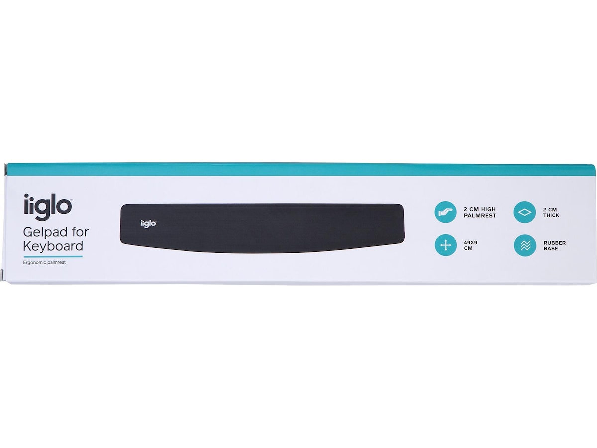 iiglo Gelpad Handledsstöd (svart) Ergonomi