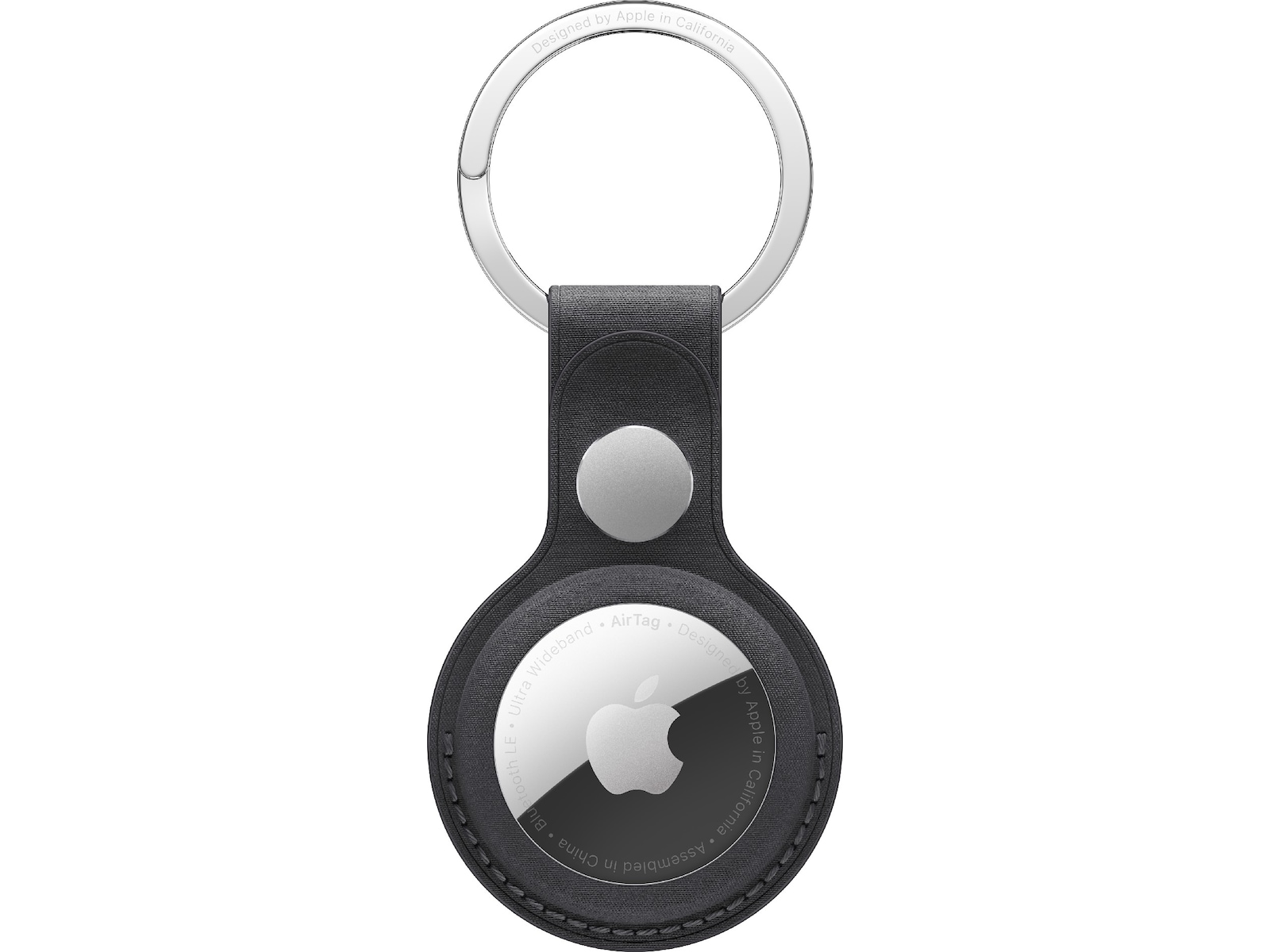 Apple AirTag FineWoven-nyckelring (svart) Bluetooth tracker & GPS