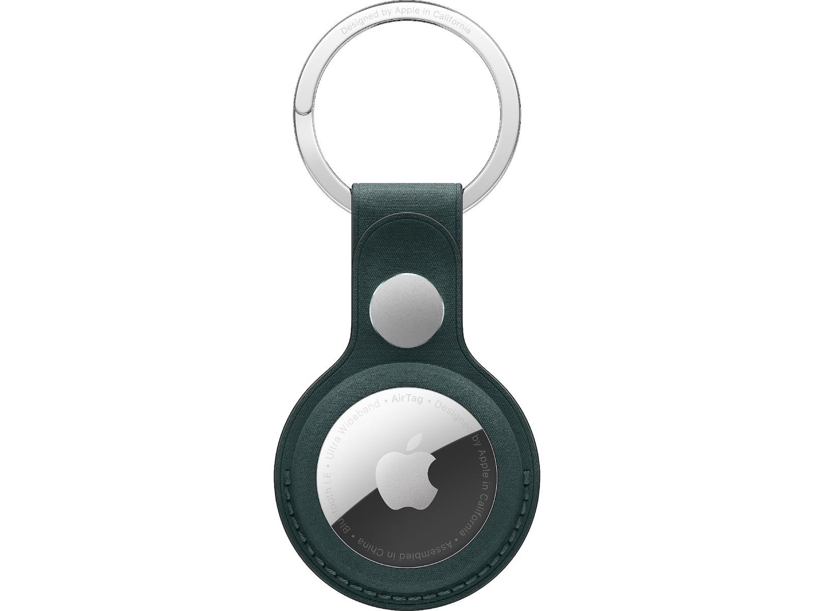 Apple AirTag FineWoven-nyckelring (mörkgrön) Bluetooth tracker & GPS