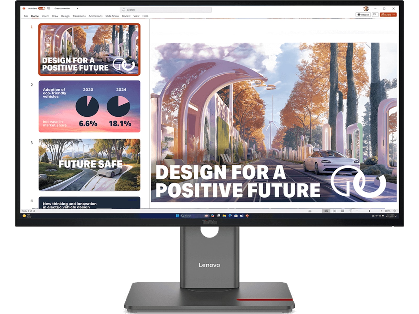 Lenovo 27" skärm ThinkVision P27QD-40 Bildskärmar