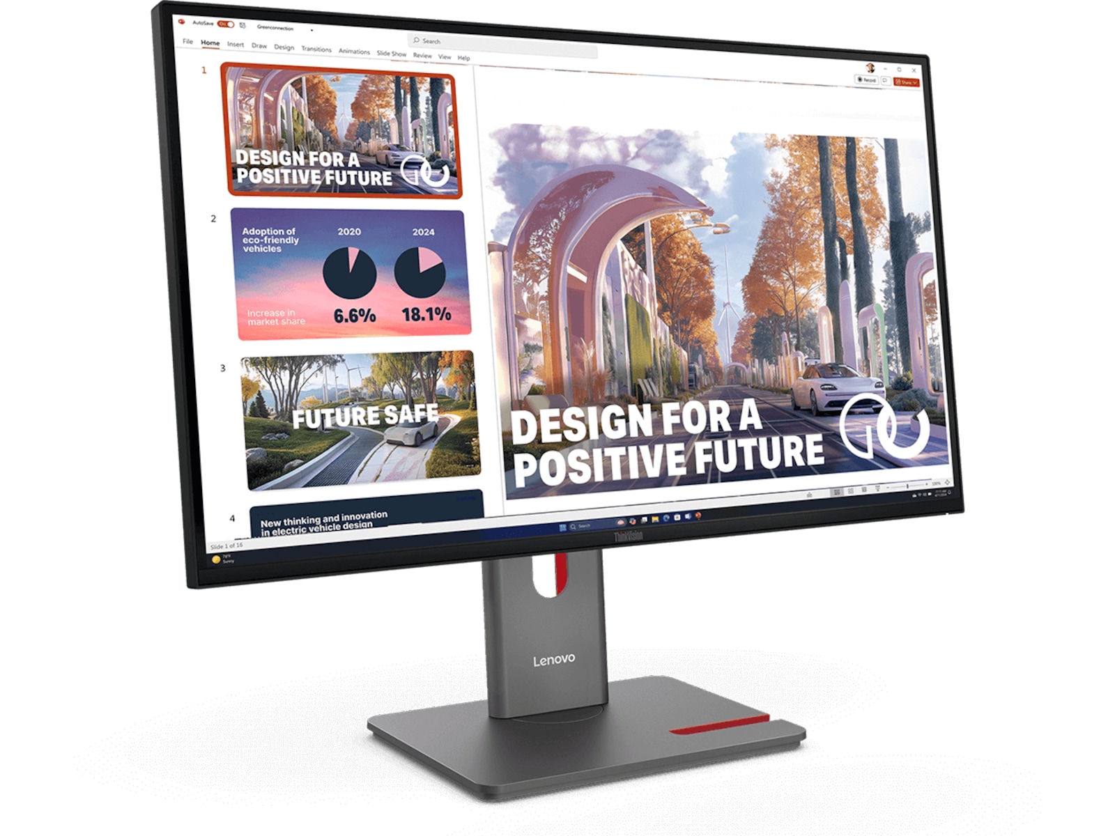 Lenovo 27" skärm ThinkVision P27QD-40 Bildskärmar