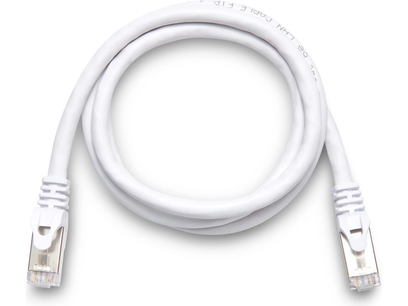 Nätverkskabel CAT6e 0,5m (vit) Nätverkskablar