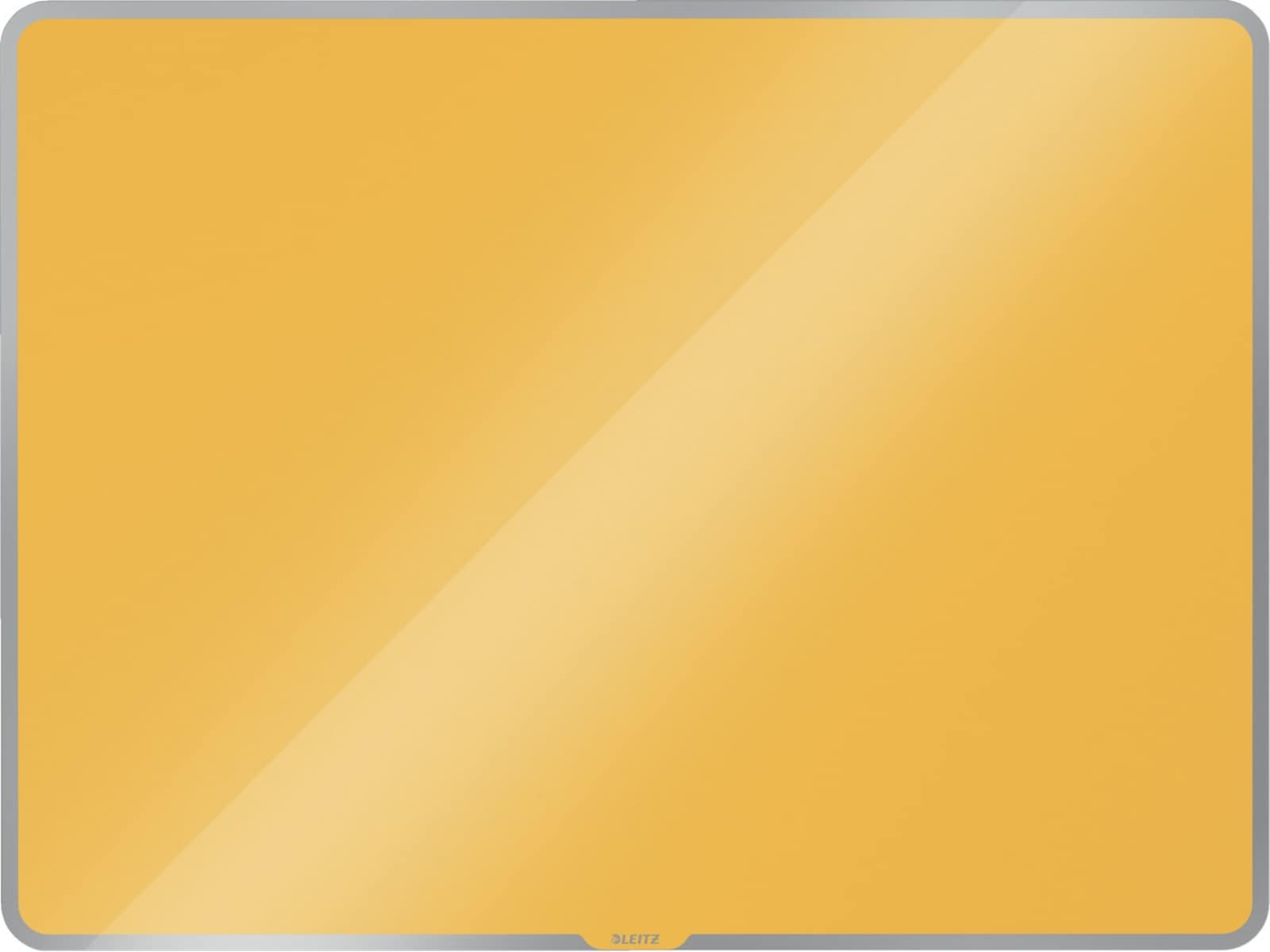 Leitz Cosy Glastavla - magnetisk whiteboard 80x60 cm - varm gul Whiteboards