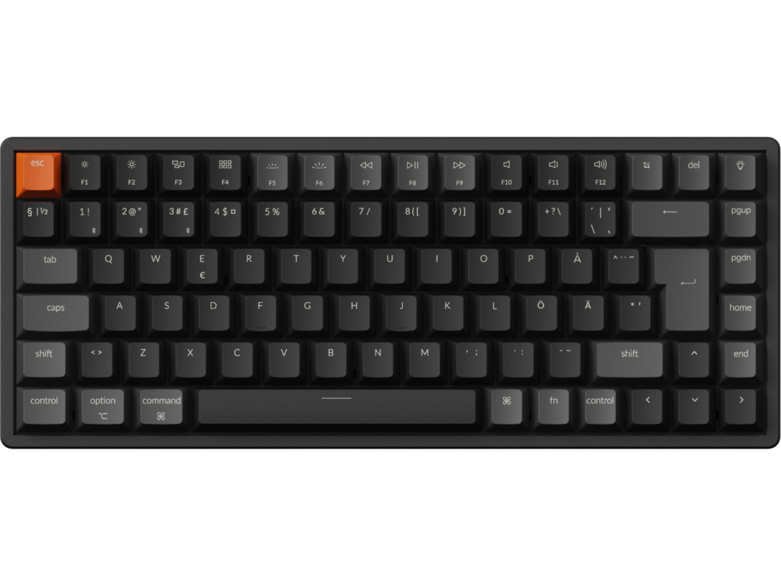 Keychron K2 V3 RGB Aluminium Hot Swap QMK Super Red trådlös tangentbord Gamingtangentbord
