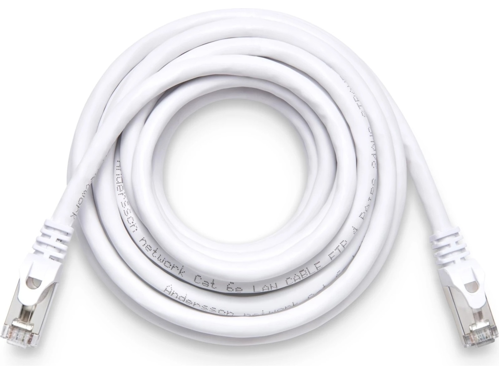 Andersson Nätverkskabel Cat6a 3m (vit) Nätverkskablar