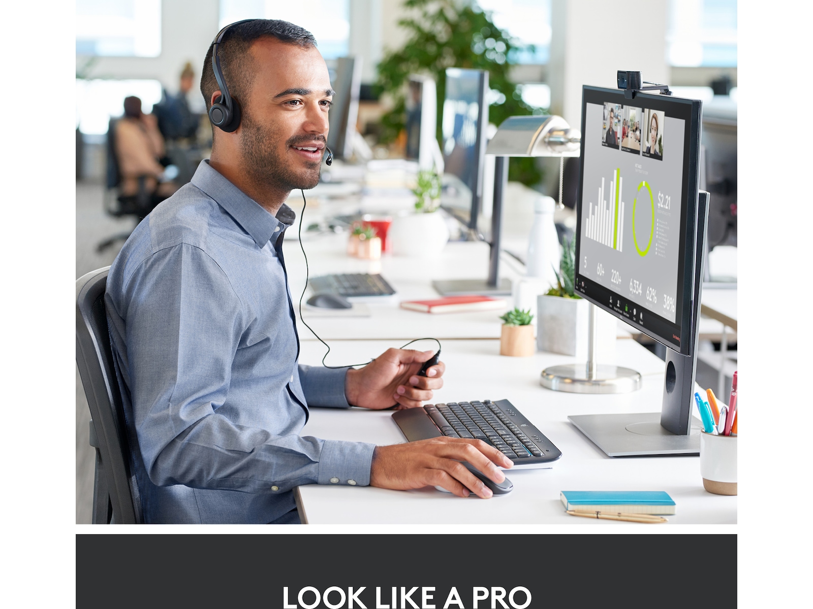 Logitech C920s PRO HD Webkamera Webbkamera