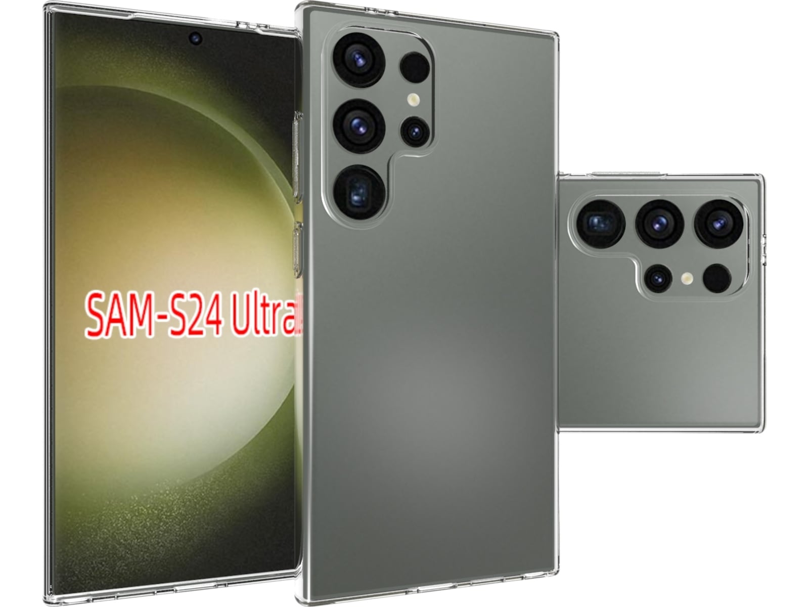 iiglo Galaxy S24 Ultra Silikonskydd (transparent) Mobilskal