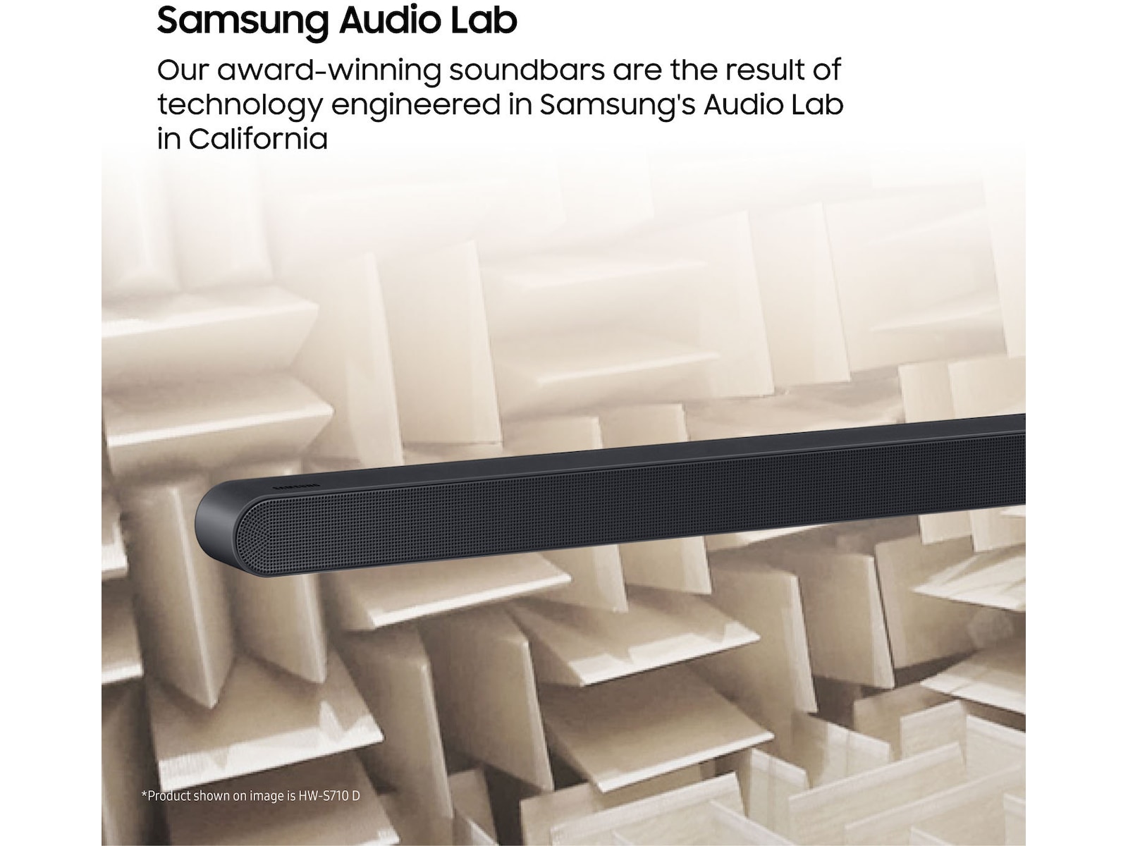 Samsung HW-S710D soundbar med subwoofer (svart) Soundbars