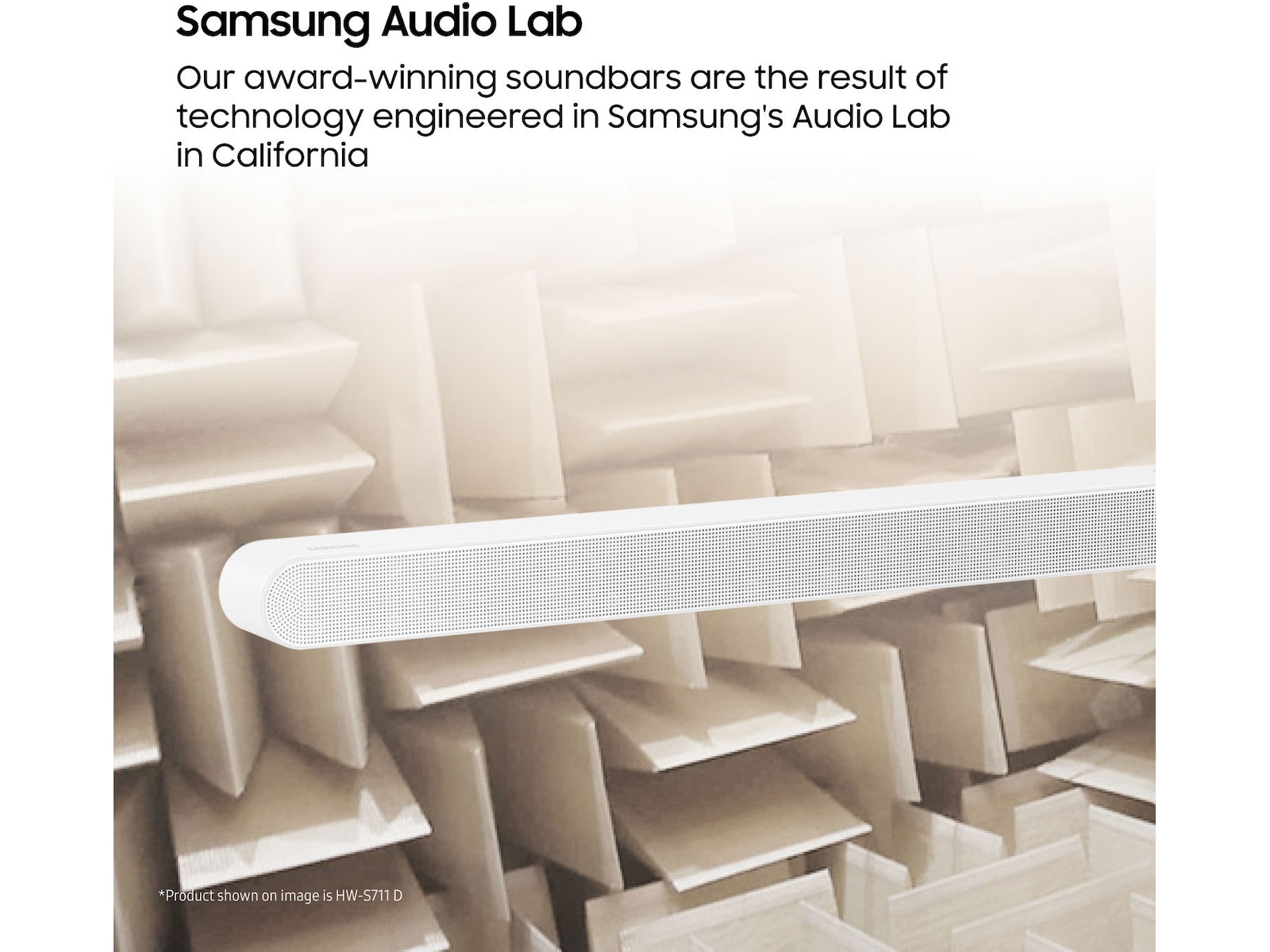 Samsung HW-S711D soundbar med subwoofer (vit) Soundbars