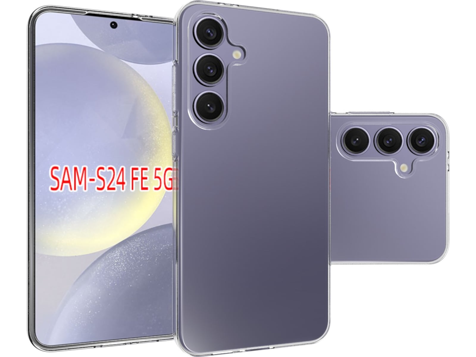 iiglo Galaxy S24 FE Silikonskal (transparent) Mobilskal