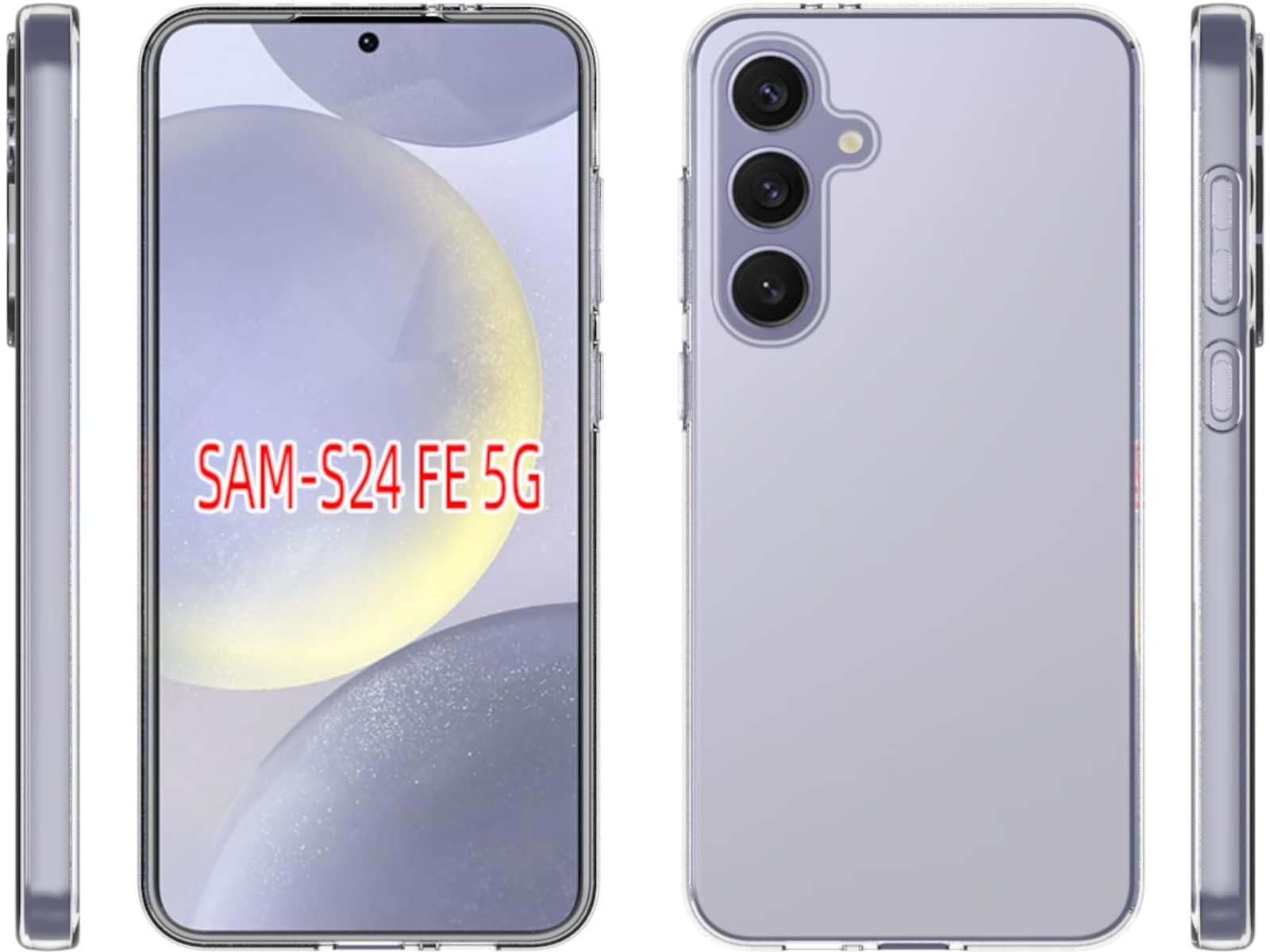 iiglo Galaxy S24 FE Silikonskal (transparent) Mobilskal